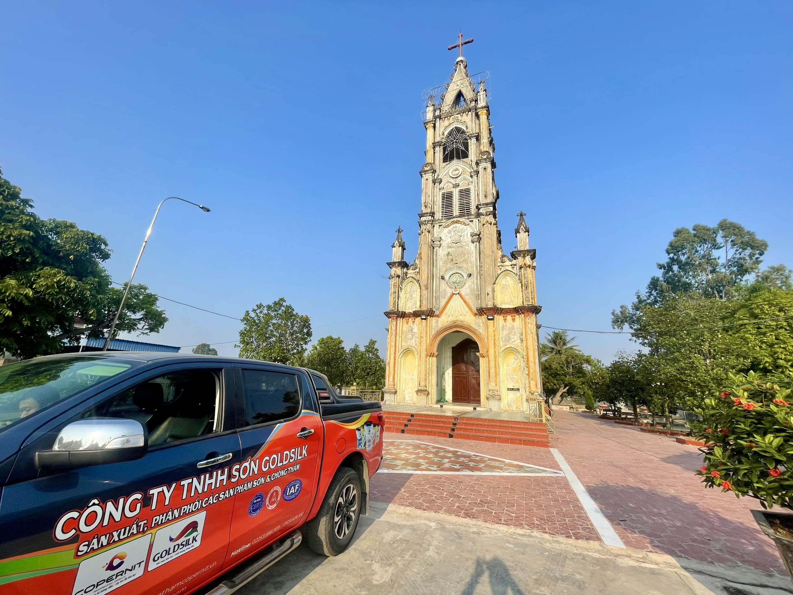 Cung cấp sơn cho công trình Giáo họ Tỉnh Lạc, Đoàn Lập, Tiên Lãng